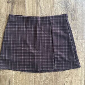 American Eagle Plaid Mini Skirt – Size M Soft Skort with Built-In Shorts Preppy